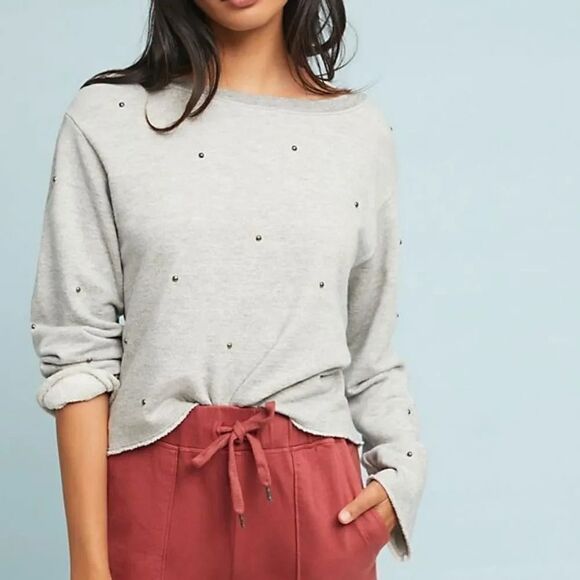 Anthro Sundry studded sweatshirt 1 size - Picture 1 of 5